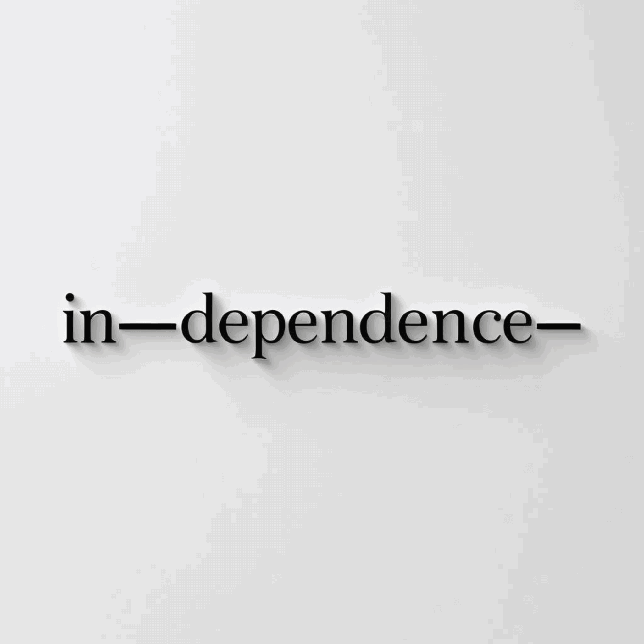 Independence or In-dependence?